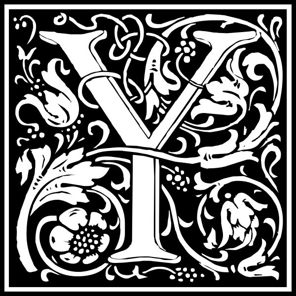 SVG Black and white Y