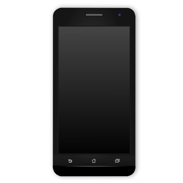 SVG Black Android phone