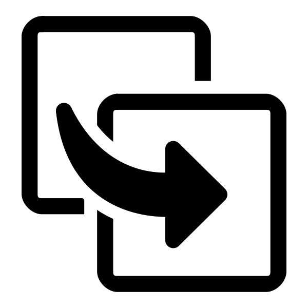 SVG Black arrow icon
