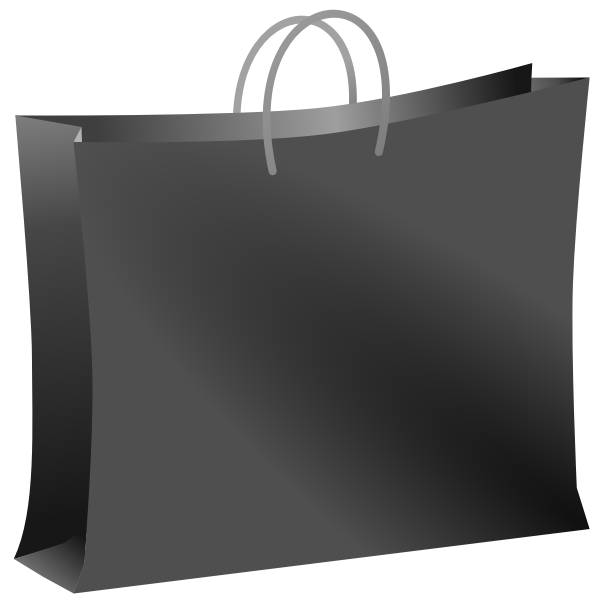 SVG Black bag vector image