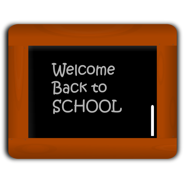 SVG Black board vector image