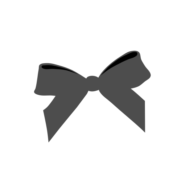 SVG Black bow tie vector drawing