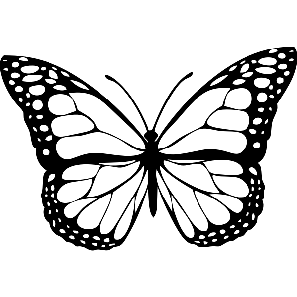 SVG Black butterfly image