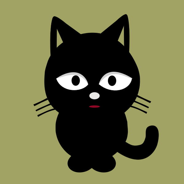 SVG Black cat