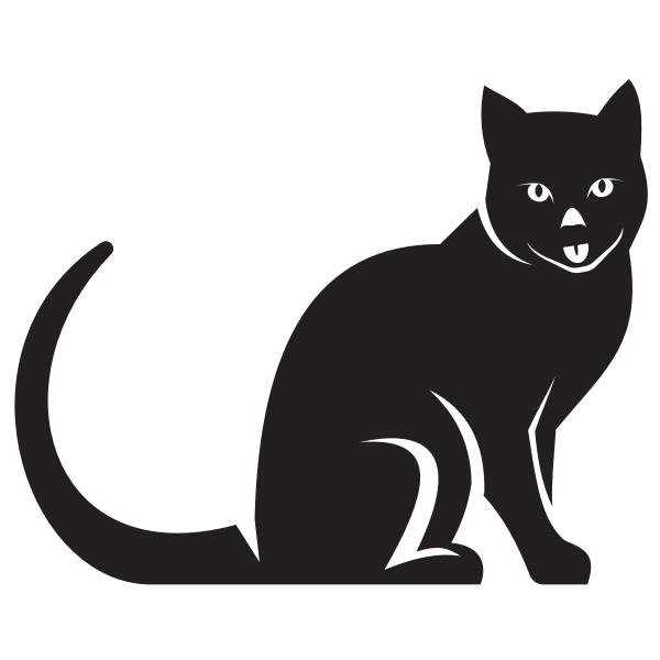SVG Black cat cut file