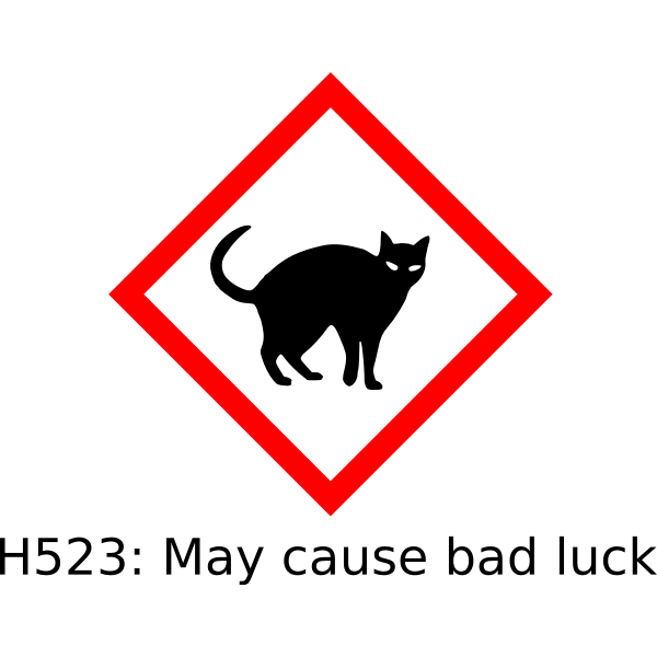 SVG Black cat hazard
