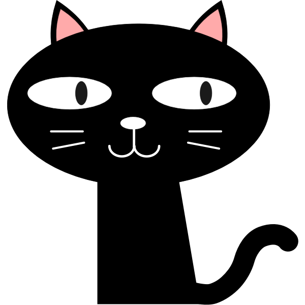 SVG Black cat image