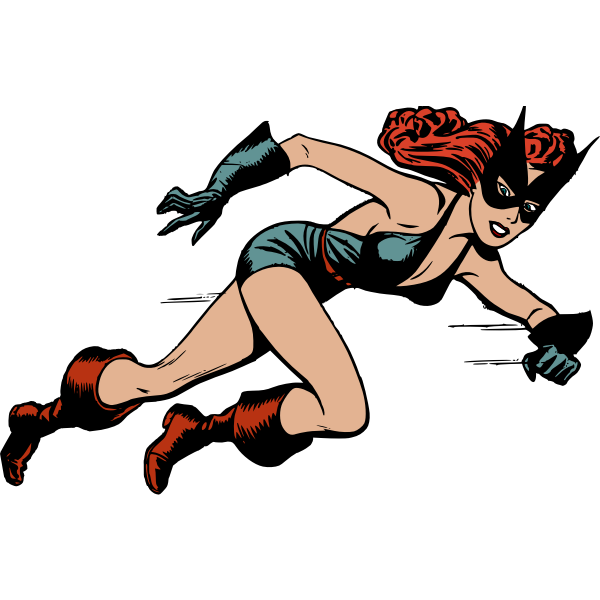SVG Black Cat running