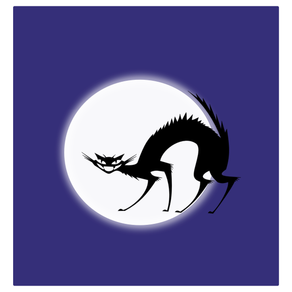 SVG Black cat vector