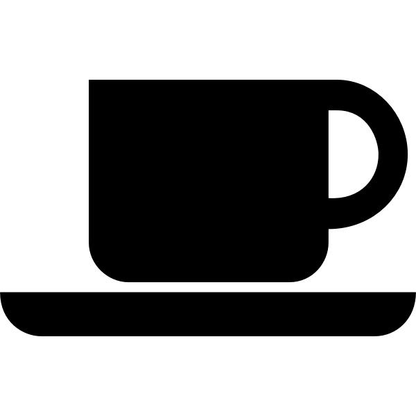 SVG Black coffee icon