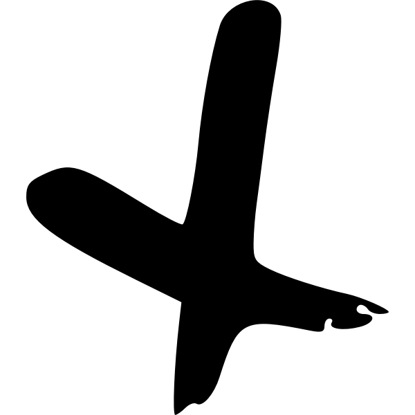 SVG Black crossed lines