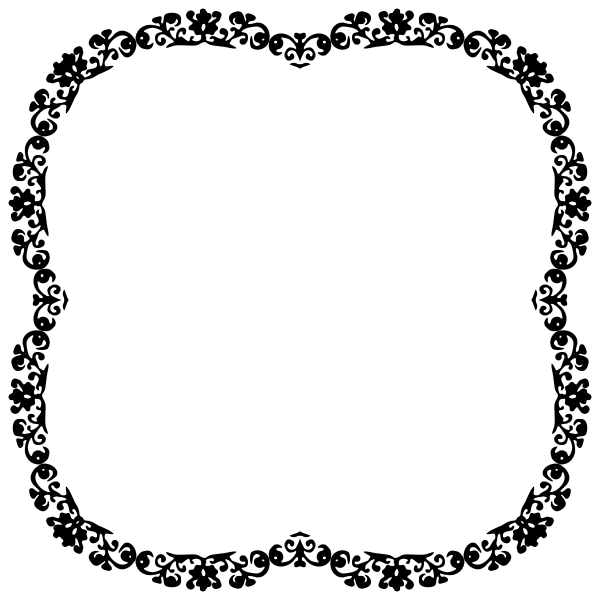 SVG Black decorative framework