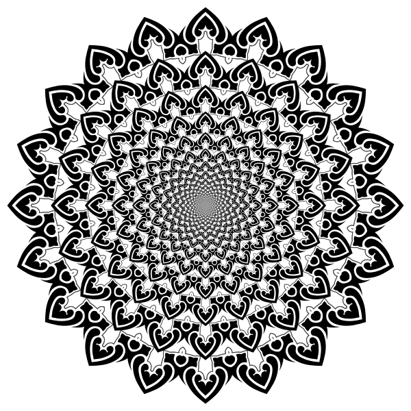 SVG Black decorative repeating pattern