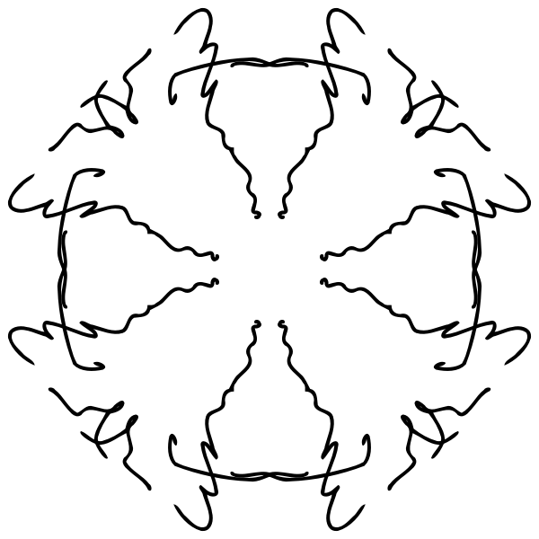 SVG Black doodle vector image