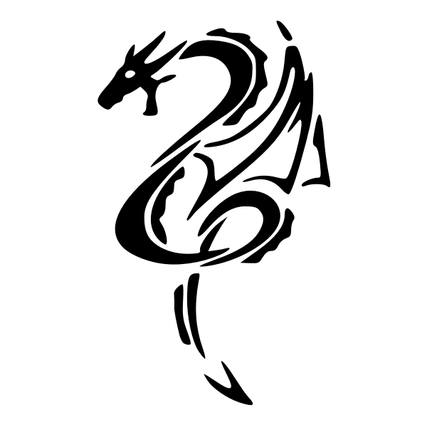 SVG Black dragon