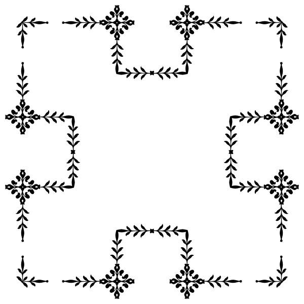 SVG Black etno ornament