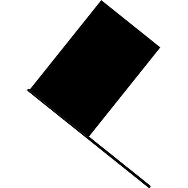SVG Black flag clip art vector