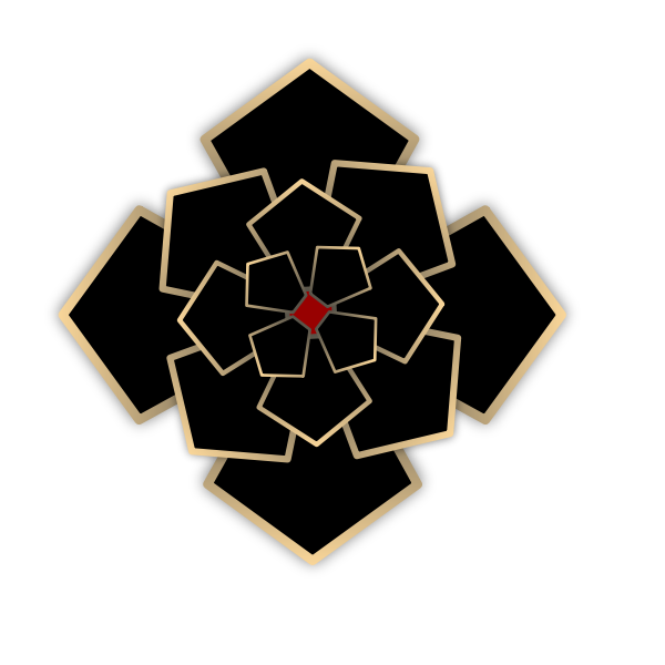 SVG Black Flower by Merlin2525svg