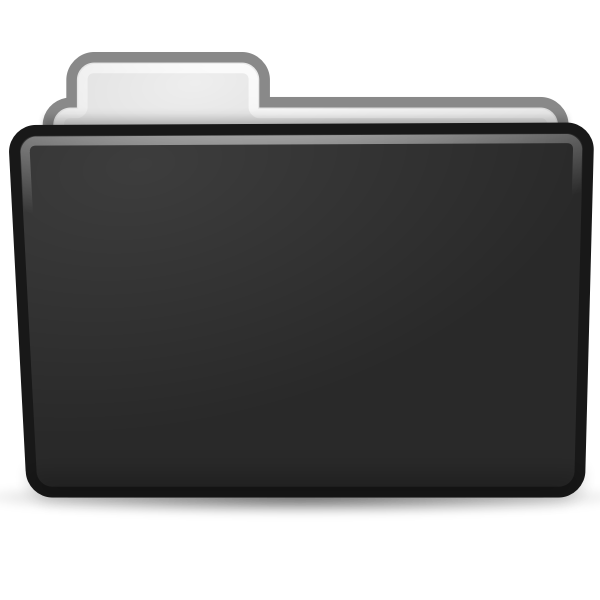 SVG Black folder