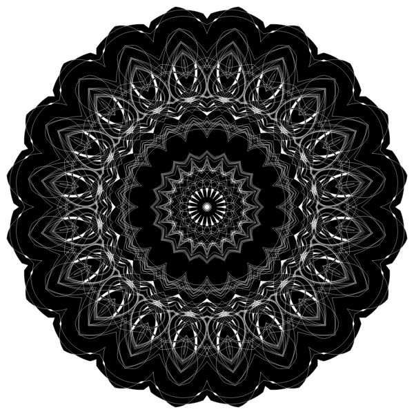 SVG Black geometric silhouette