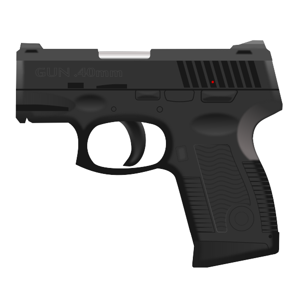 SVG Black gun