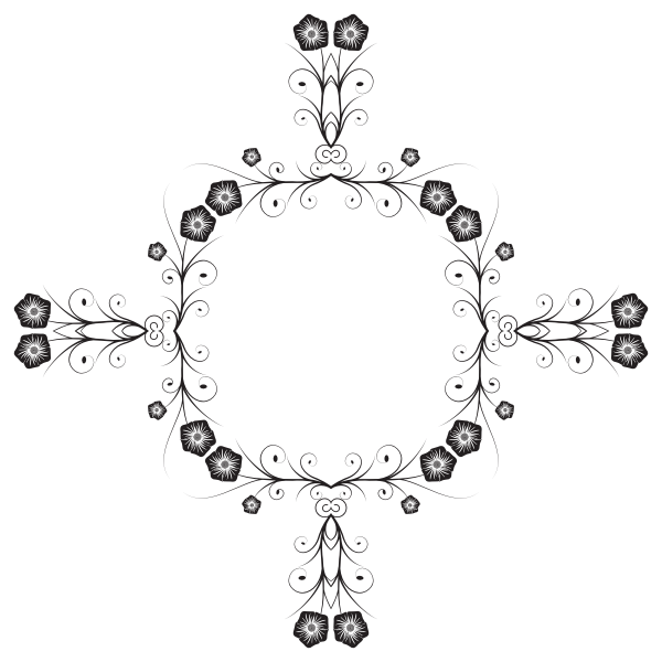 SVG Black lace decor