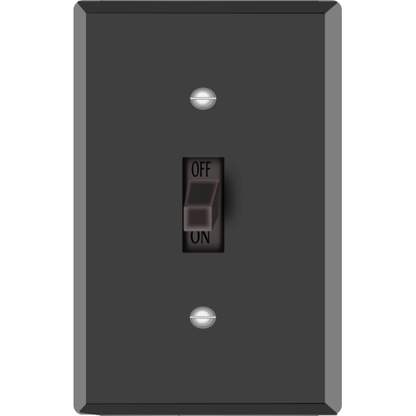 SVG Black light switch