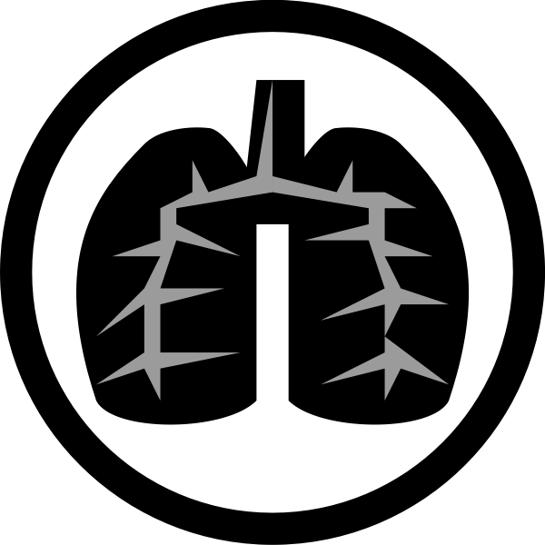 SVG Black Lung Icon
