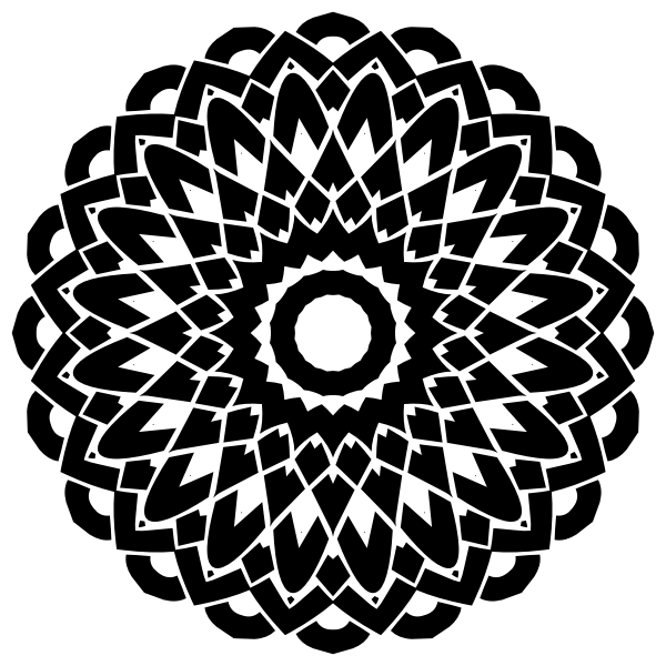 SVG Black mandala