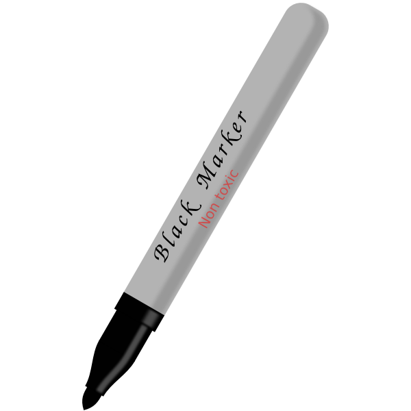 SVG Black marker vector graphics