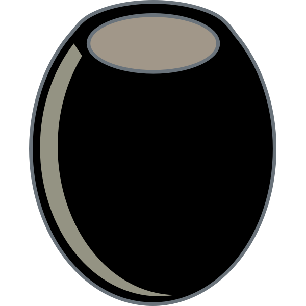 SVG Black olive vector