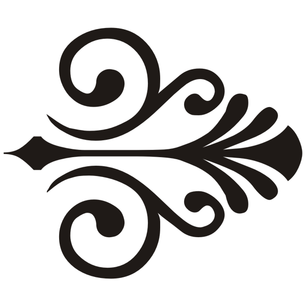 SVG black ornament