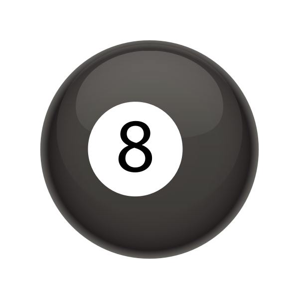SVG Black pool ball