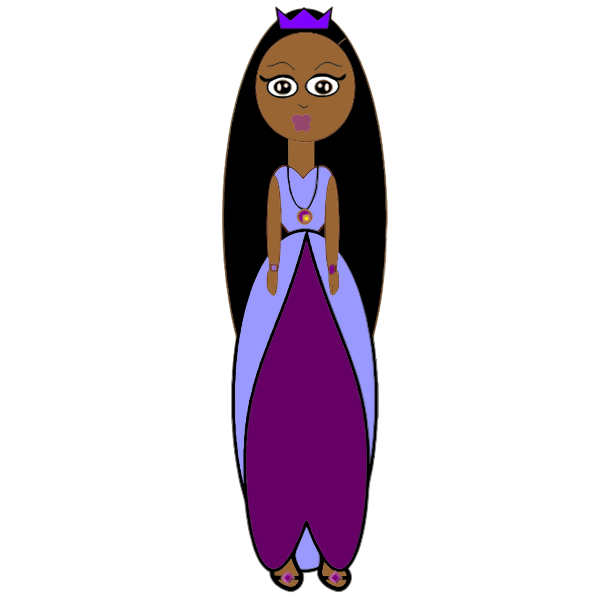 SVG Black princess