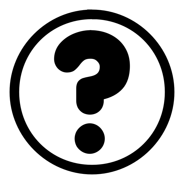 SVG Black question mark sign vector image