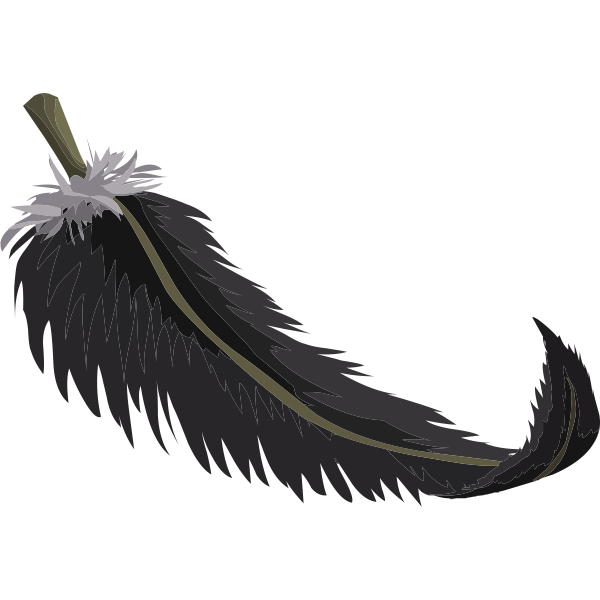 SVG Black quill
