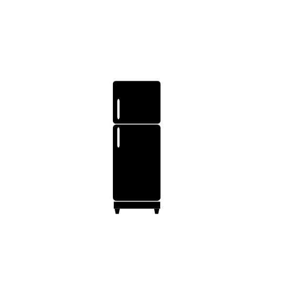 SVG Black refrigerator