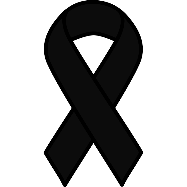 SVG Black ribbon