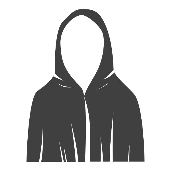 SVG Black robe vector image