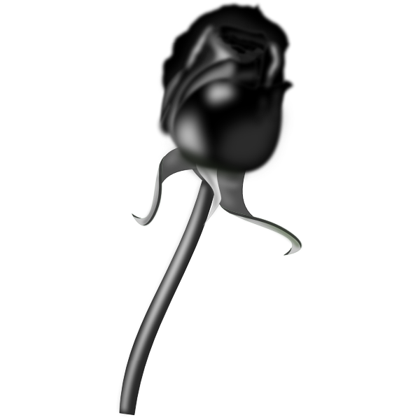 SVG Black rose