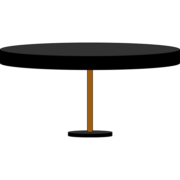 SVG Black round table