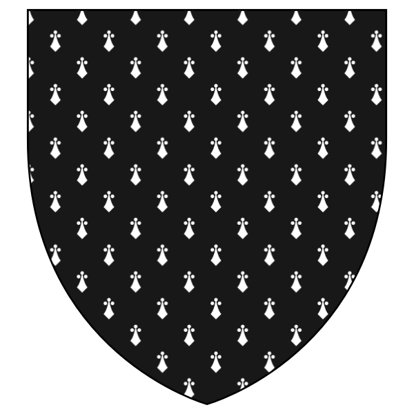 SVG Black shield with pattern