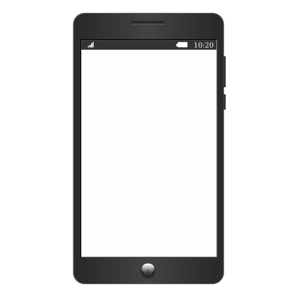 SVG Black smart phone
