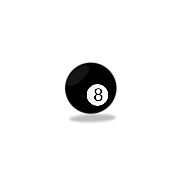 SVG Black snooker eight