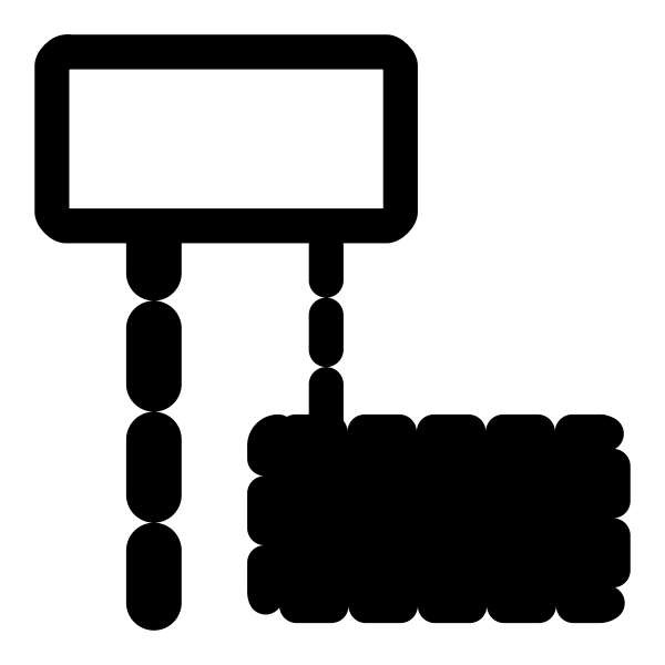 SVG Black square icon