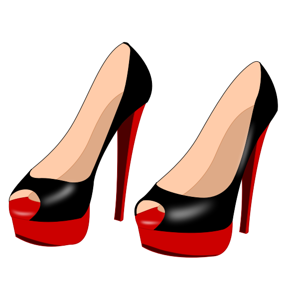 SVG Black stilettos