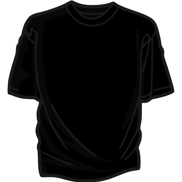 SVG Black t-shirt vector illustration