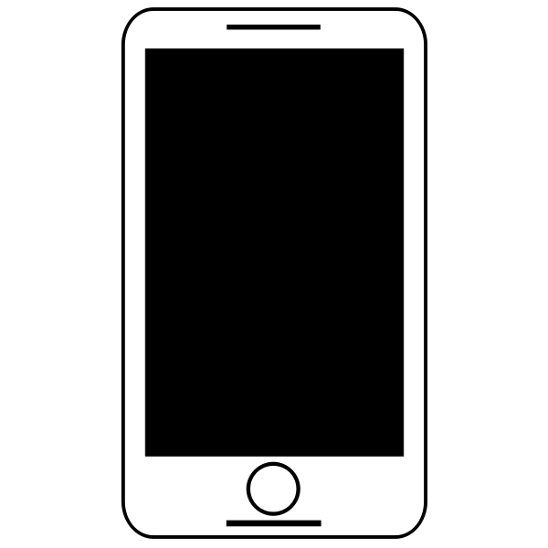 SVG Black tablet silhouette