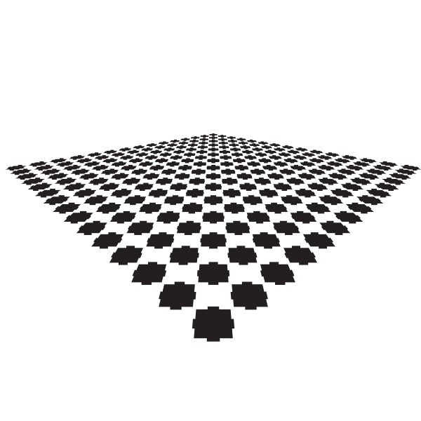 SVG Black tiles perspective