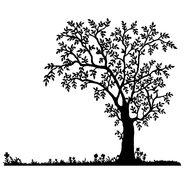 SVG Black tree